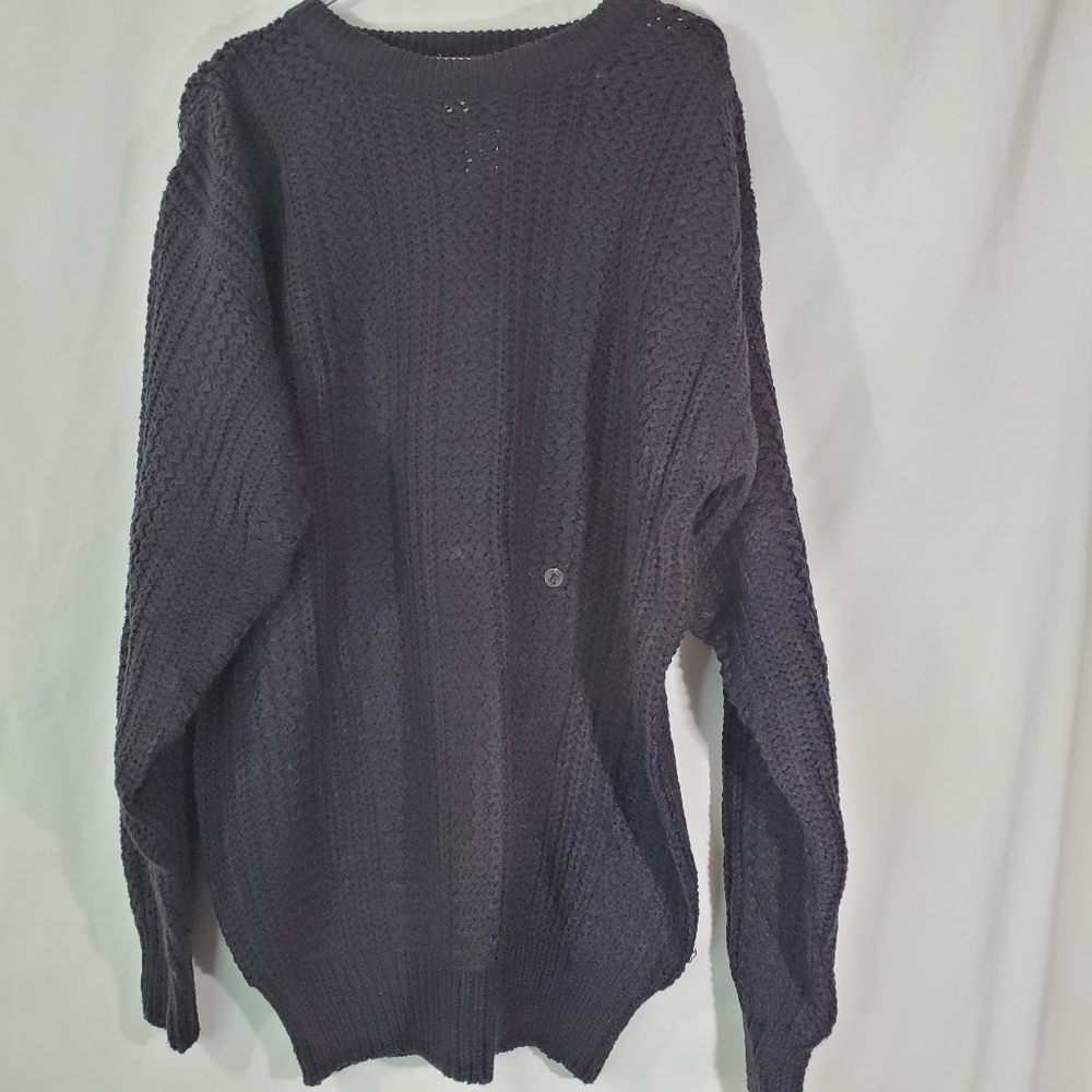 Windridge Black Chunky Knit Sweater